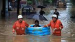 Potret Banjir di China yang Buat 350 Ribu Orang Dievakuasi