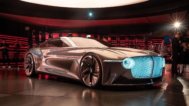 Ilustrasi ban pada mobil masa depan Bentley