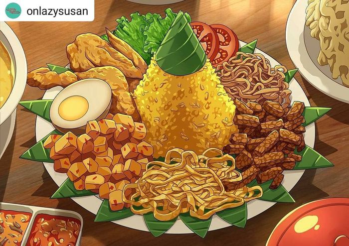 Keren Ini 8 Ilustrasi Makanan Tradisional Buatan Game Artist Tanah Air