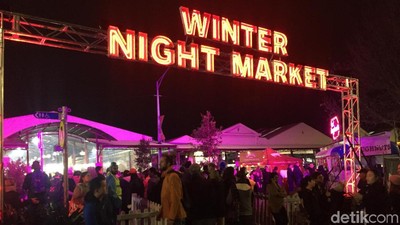 Foto: Pasar Malam Natal Australia di Bulan Juli
