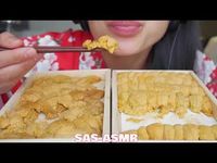 Wow! Wanita Ini Mukbang Makan Ratusan Potong Daging Bulu Babi