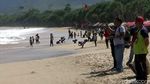 Foto: Ramainya Pantai Pulau Merah Saat Libur Sekolah