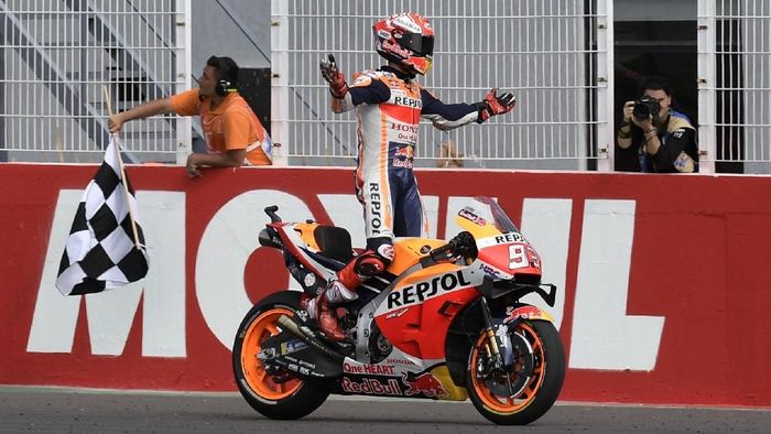 JUDI ONLINE MotoGP Republik Ceko menandai dimulainya paruh kedua musim 2019. (JUAN MABROMATA / AFP)