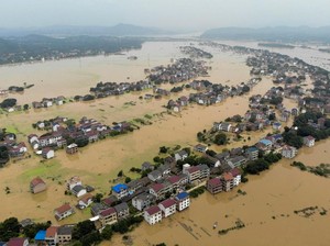 Video Banjir di China yang Dipicu Hujan Lebat