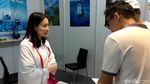 Penampakan SPG Cantik Asal China di Pameran Teknologi JIExpo
