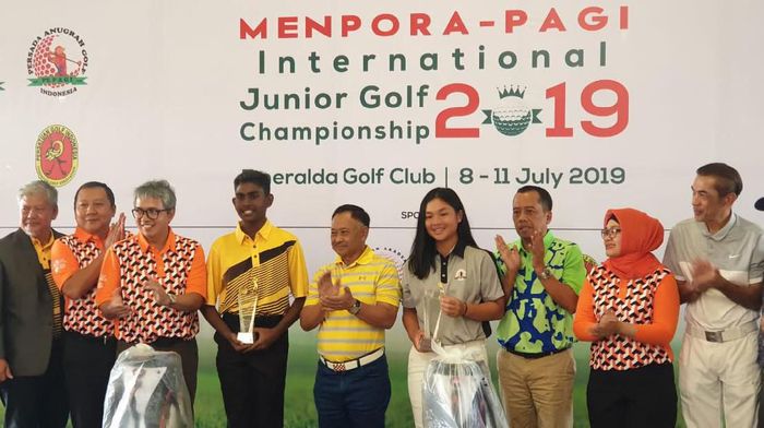 Menpora-PAGi International Junior Golf 2019 sudah selesai, ada dua pegolf Indonesia jadi juara (dok.Kemenpora) Menpora-PAGi International Junior Golf 2019 sudah selesai, ada dua pegolf Indonesia jadi juara (dok.Kemenpora)