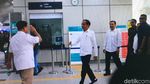 Suasana Pertemuan Jokowi dan Prabowo di Stasiun MRT Lebak Bulus