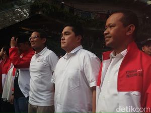 Usai Pertemuan Jokowi-Prabowo, Erick Thohir Bertemu Sandiaga di Acara Milenial
