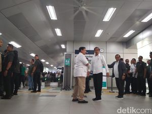 MRT Jakarta Jadi Saksi Pertemuan Jokowi-Prabowo