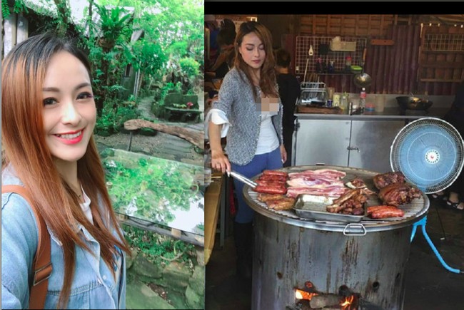 Melihat penampilan Ruo Yan sekilas ia terlihat cocok bekerja di depan kamera. Benar saja, wanita 36 tahun tersebut adalah seorang model paruh waktu. Meski begitu, ia tak malu bekerja di warung pinggir jalan. Diketahui jika Ruo Yan sering membantu keluarga memasak daging di warung tersebut. Foto: Facebook