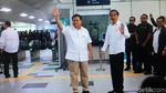 Suasana Pertemuan Jokowi dan Prabowo di Stasiun MRT Lebak Bulus