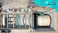 Nantinya TBM ini akan bekerja dengan menggunakan Metode Shield Tunneling melewati jalan tol Cikampek dan overpass jalan arteri Jatiwaringin yang saat ini kondisinya sangat padat. Foto: Dok. KCIC
