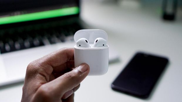 Ilustrasi Apple AirPods, Apple AirPods