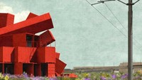 Akan terdiri dari ruang kantor, ruang publik, fasilitas olahraga dan rekreasi. Istimewa/Inhabitat.