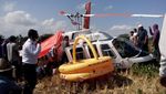 Potret Helikopter Jatuh Angkut 3 Orang Bule di Lombok
