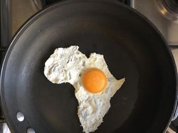 Seniman Kreatif Ciptakan Gambar dari Sebuah Telur