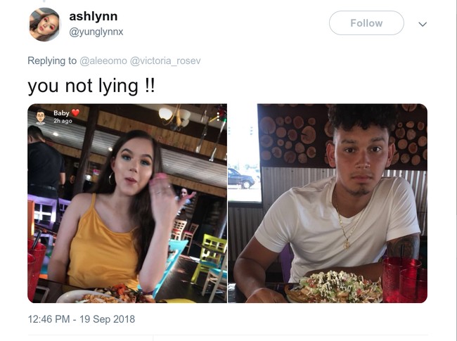 Wanita ini pun membuktikan jika kadang pria benar-benar tidak peduli dengan kepantasan sebuah foto. Foto: Twitter/Facebook