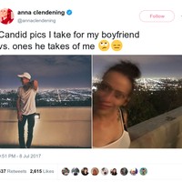 Banyak pria juga kurang mahir dalam hal mengambil foto secara candid. Wanita ini mengalami kenyataan pahit tersebut.  Foto: Twitter/Facebook