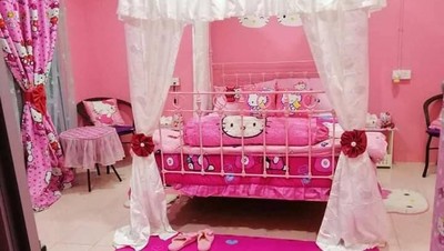 Foto: Ketika Rumah Warisan Tua Disulap Jadi Surganya Hello Kitty