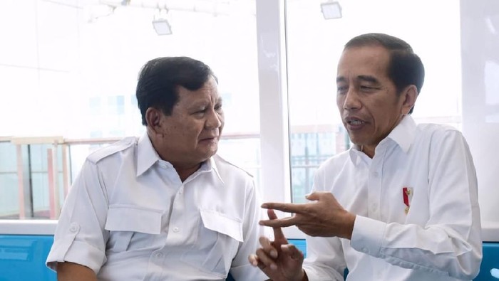Presiden Jokowi dan Ketum Gerindra Prabowo Subianto.
