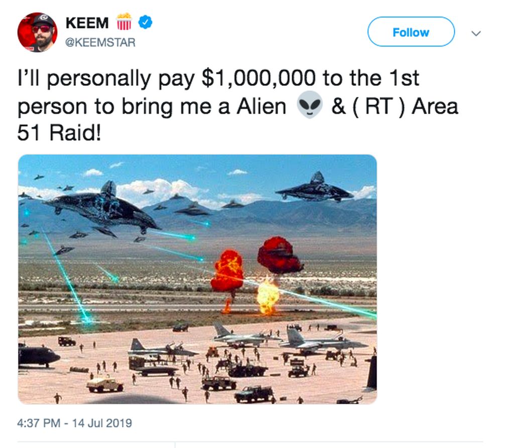 Rencana Penyerbuan Area 51 Ramai Jadi Meme Lucu Foto 3