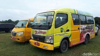 Mobil perpus keliling juga dikandangkan. Foto: Chaidir Tanjung/detikcom
