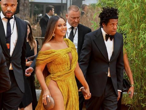 LONDON, ENGLAND - JULY 14:  Beyonce Knowles-Carter and Jay-Z attend the European Premiere of Disney's 