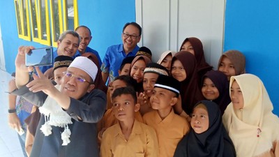 Gedung Sekolah Baru di Lombok Utara Usai Gempa