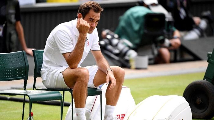 Roger Federer harus puas jadi runner-up di Wimbledon 2019 (Foto: Matthias Hangst/Getty Images) Roger Federer harus puas jadi runner-up di Wimbledon 2019 (Foto: Matthias Hangst/Getty Images)