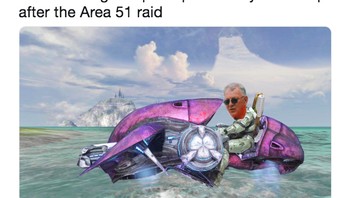 Kendaraan yang dicuri dari Area 51. Foto: Twitter