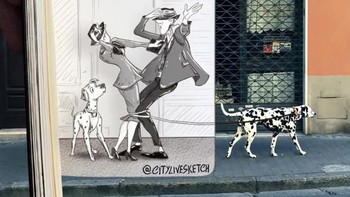 Karyanya keren ya detikers...Foto: instagram.com/citylivesketch/