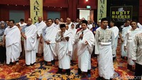 Para calhaj antusias mengikuti manasik haji.