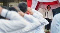 Menteri Keuangan Sri Mulyani Indrawati pagi ini menggelar upacara dalam rangka Peringatan Hari Pajak 2019. Istimewa/Dok. Ditjen Pajak.