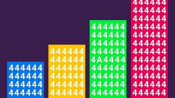 Ada tulisan angka 4 yang aneh, coba hitung berapa detik kamu bisa menemukannya. (Foto: Brightside)