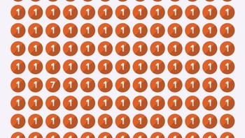 Temukan angka 7 dengan cepat. (Foto: Brightside)