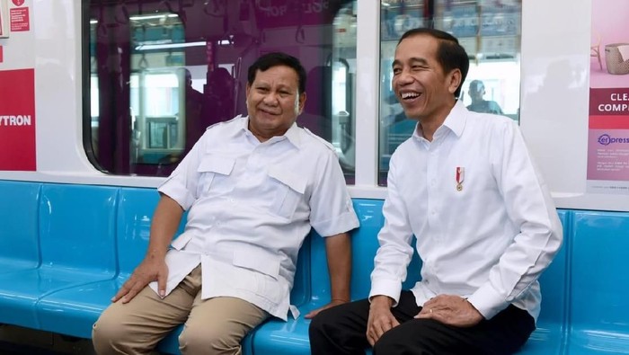 Presiden Jokowi dan Ketum Gerindra Prabowo Subianto.