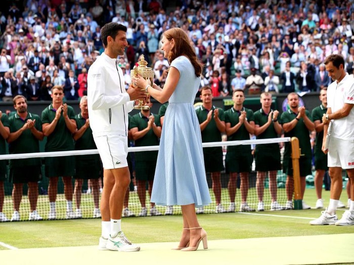 Kate Middleton di final Wimbledon 2019 (Foto: Getty Images) Kate Middleton di final Wimbledon 2019 (Foto: Getty Images)