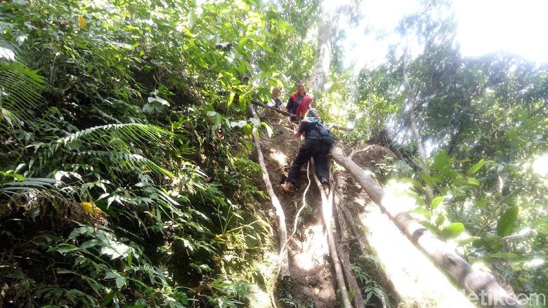 Perjalanan menuju ke Air Terjun Sori Panca Dompu (Faruk Nickyrawi/detikcom) Perjalanan menuju ke Air Terjun Sori Panca Dompu (Faruk Nickyrawi/detikcom)