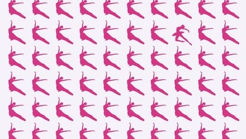 Temukan satu gambar tarian balet yang berbebeda posisi. (Foto: Brightside)