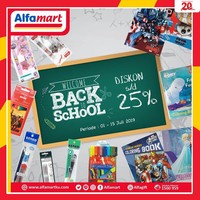 Hari ini masih ada kesempatan untuk Anda mendapati peralatan sekolah dengan harga yang lebih miring. Alfamart memberikan diskon hingga 25% dalam periode Welcome Back to School. Foto: Twitter