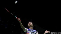 Ginting menang rubber set dengan skor, 20-22, 23-21 dan 21-18.