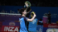 Kevin Sanjaya Sukamuljo/Marcus Fernaldi Gideon melaju ke babak kedua Indonesia Open 2019.