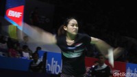 Tunggal putri Indonesia Ruselli Hartawan bertanding melawan Ratchanok Intanon dari Thailand di babak pertama Indonesia Open 2019, Selasa (16/7). Tunggal putri Indonesia Ruselli Hartawan bertanding melawan Ratchanok Intanon dari Thailand di babak pertama Indonesia Open 2019, Selasa (16/7).