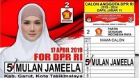 Mulan sendiri merupakan caleg dari partai Gerindra untuk DPR RI. Dok. Twitter