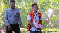 Pengacara Alfin Suherman menyambangi gedung KPK, Jakarta, Selasa (16/7/2019).
