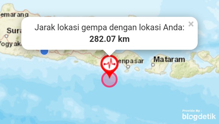 Gempa di Bali. (Foto: Tangkapan layar) Gempa di Bali. (Foto: Tangkapan layar)