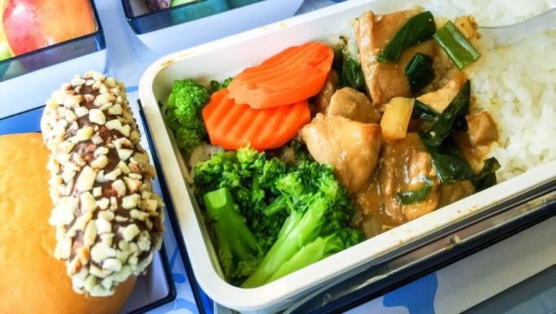 Menu makanan pesawat Menu makanan pesawat