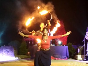 Eksotisme Candi Palah dalam Balutan Purnama Seruling Penataran