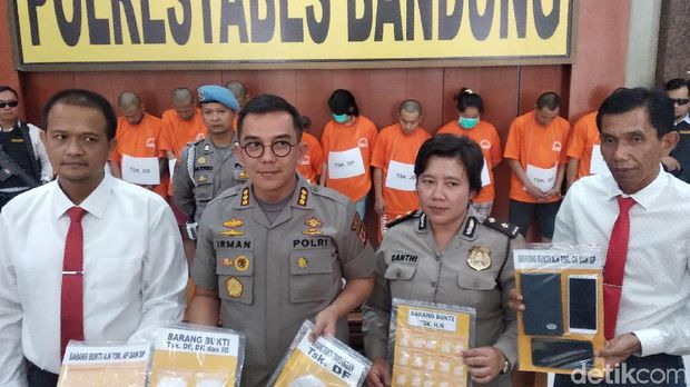 Polisi Tangkap 36 Orang Pengedar-Pengguna Narkotik di Bandung