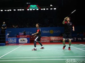 Lewati Laga Sengit, Hendra/Ahsan Melaju ke Semifinal Indonesia Open